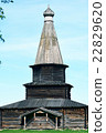 Old wooden eastern orthodox church in Russia 22829620