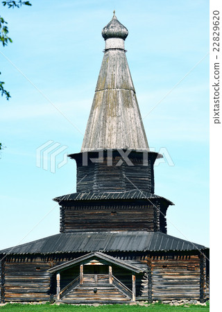 Old wooden eastern orthodox church in Russia 22829620