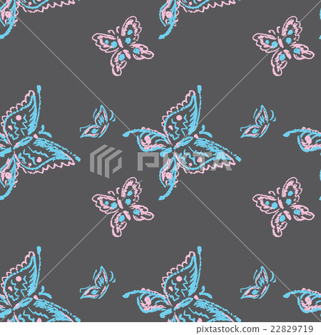 Seamless pattern  butterfly. 22829719