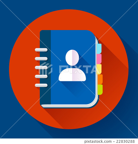 Address phone book icon, notebook . Flat design Address phone book icon, notebook . Flat design 22830288
