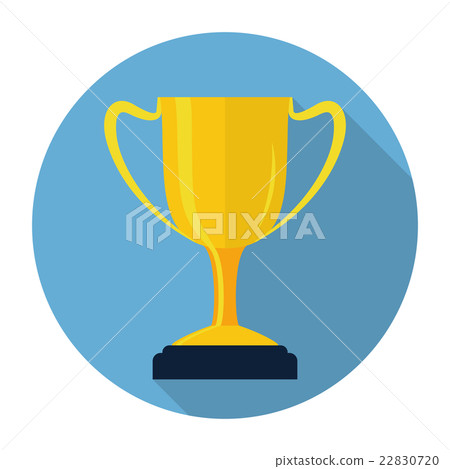 Vector Trophy Cup Flat Icon - Stock Illustration [22830720] - PIXTA
