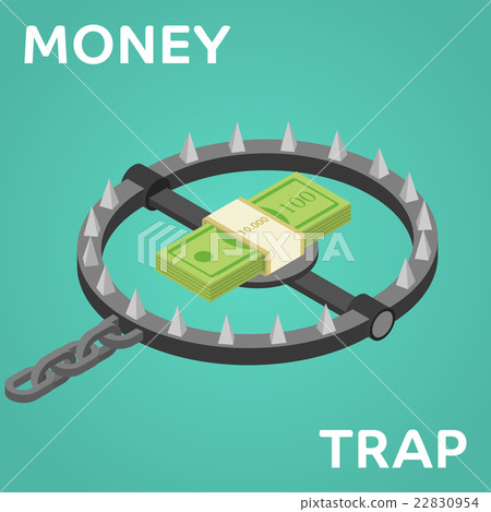 Money trap - isometric vector icon - Stock Illustration [22830954] - PIXTA