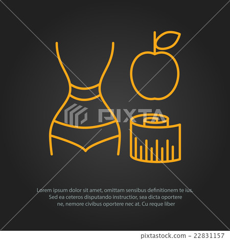 Fitness line art icon for your design Fitness line art icon for your design 22831157