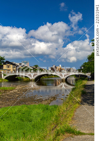 金澤東山，淺野河和淺野橋 22831941