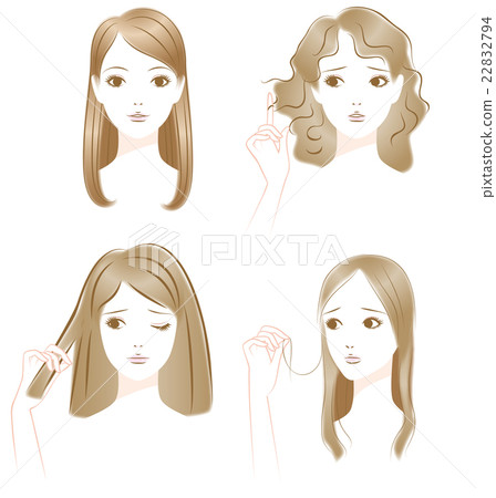 Hair trouble curly hair bristle thin hair Hair trouble curly hair bristle thin hair 22832794