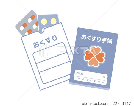 Medicine bag and medication notebook 22833147