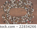 screws on a wooden board 22834266
