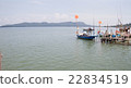 Small fishing boats near the island of Koh Chang 22834519