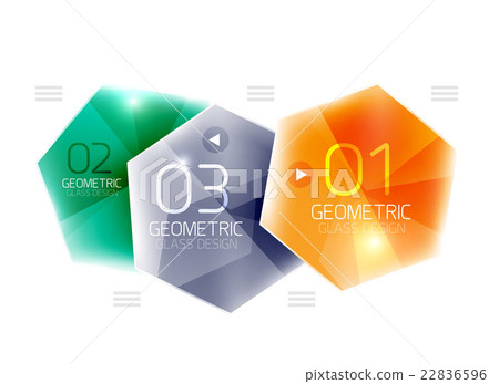 Hexagon option infographics - Stock Illustration [22836596] - PIXTA