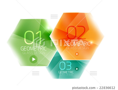 Hexagon option infographics - Stock Illustration [22836612] - PIXTA