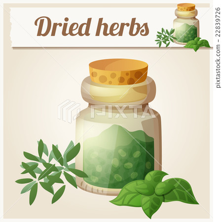 Dried Herbs. Detailed Vector Icon Dried Herbs. Detailed Vector Icon 22839726