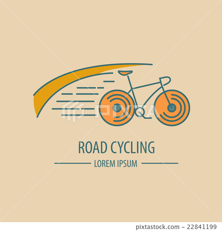 Bicycle thin line design logo template 22841199