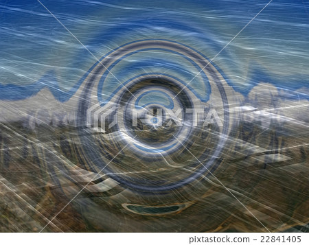 Abstract chaos ripples - digitally generated image Abstract chaos ripples - digitally generated image 22841405