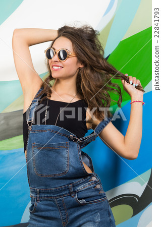 young caucasian hipster girl 22841793