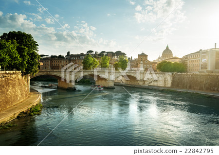 View of the Vatican at sunset time, Rome 22842795