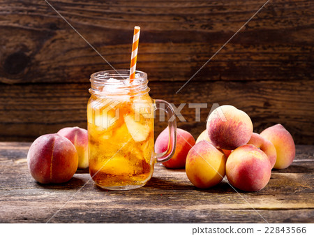 jar of peach iced tea 22843566