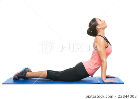 Beautiful woman making sport exercise Beautiful woman making sport exercise 22844008