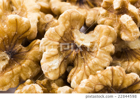 核桃在白色背景 22844598