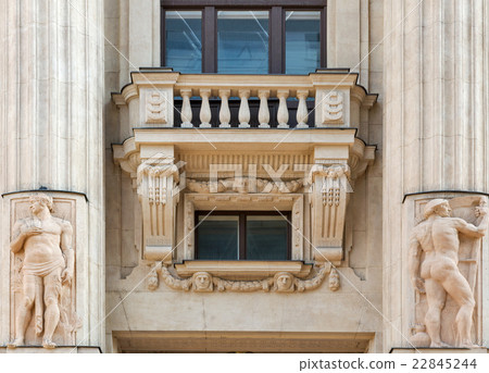 Old building exterior in Budapest, Hungary. Old building exterior in Budapest, Hungary. 22845244