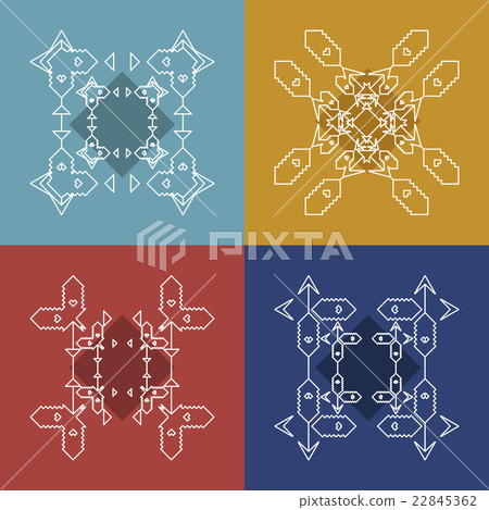 geometry symbols and elements set. geometry symbols and elements set. 22845362