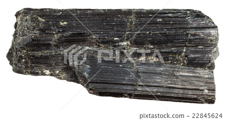 dark green Aegirine (acmite) crystals isolated 22845624