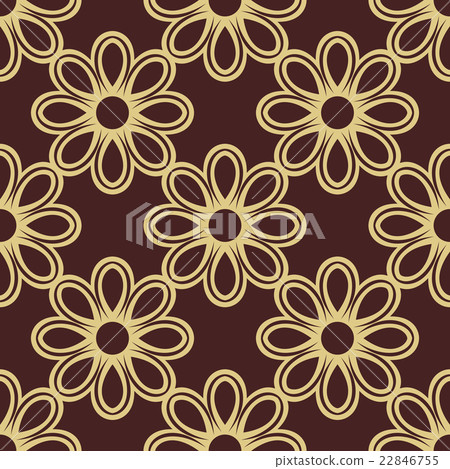 Floral Fine Seamless Vector Pattern Floral Fine Seamless Vector Pattern 22846755