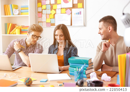 College students working together College students working together 22850413