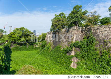 Osaka castle wall 22851187