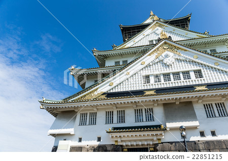 Osaka Castle with blue sky Osaka Castle with blue sky 22851215