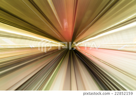 Train moving in tunnel 22852159