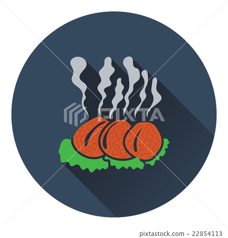 Smoking cutlet icon 22854113