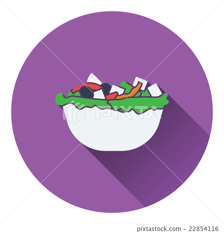 Salad in plate icon Salad in plate icon 22854116