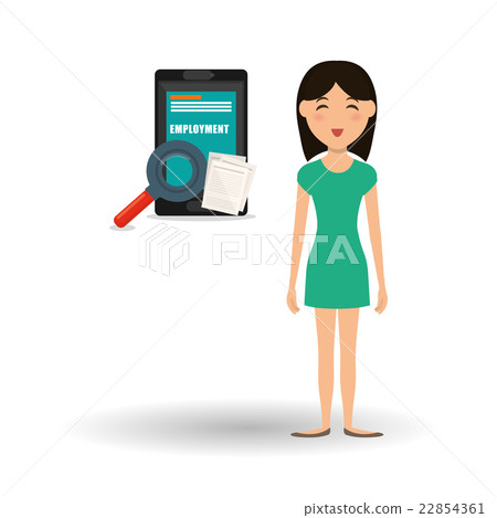 Employment design. Human resources  icon. Isolated 22854361