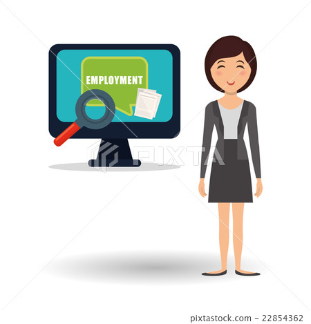Employment design. Human resources  icon. Isolated 22854362
