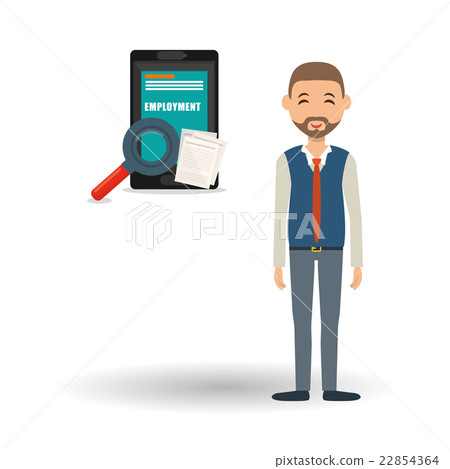 Employment design. Human resources  icon. Isolated 22854364