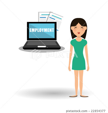 Employment design. Human resources  icon. Isolated 22854377
