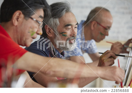 享受業餘愛好的高級繪畫 22856888