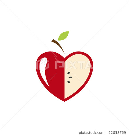 Vector sign with red fruit. Logo for Cosmetics Vector sign with red fruit. Logo for Cosmetics 22858769
