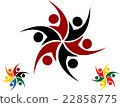 logo illustration team work business 22858775