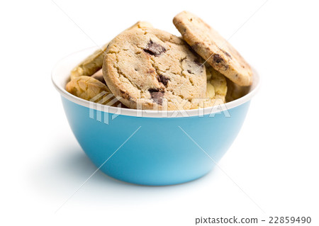 chocolate cookies in bowl 22859490