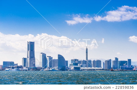 Full view of Yokohama Minato Mirai 22859836