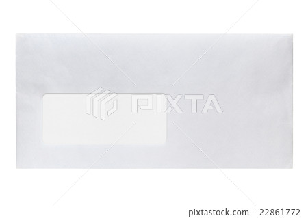 Envelope with address window isolated on white Envelope with address window isolated on white 22861772