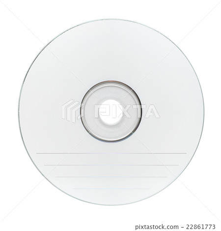 Blank compact disc CD isolated on white background 22861773