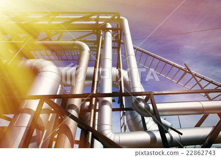 pipes on pipe-bridge 22862743