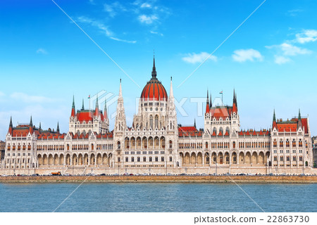 Hungarian Parliament at daytime. Budapest.  22863730