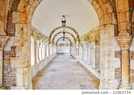 View on the Old Fisherman Bastion in Budapest.  22863734