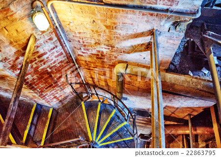Circular staircase in old Tower in St.Stephen Circular staircase in old Tower in St.Stephen 22863795