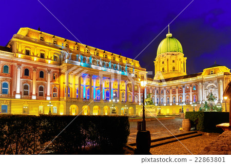Courtyard of the Royal Palace in Budapest.  22863801