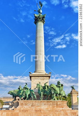 Heroes' Square in Budapest, Hungary, 22863802