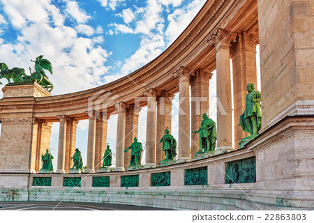 Heroes' Square-in Budapest, Hungary, 22863803